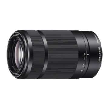 Sony E 55-210mm F4.5-6.3 Lens for Sony E-Mount Cameras - Black (Renewed)