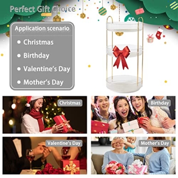 Elegant Rotating Makeup Organizer for All Your Essentials