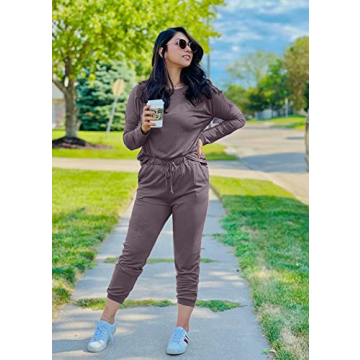 PRETTYGARDEN Women's Comfortable Two Piece Lounge Outfit