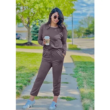 PRETTYGARDEN Women's Comfortable Two Piece Lounge Outfit