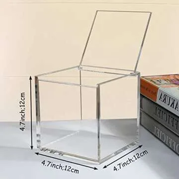 ELEpure Thickened Acrylic Coffee Pod Holder Organizer Clear Capsule Holder Storage Box, Transparent ...