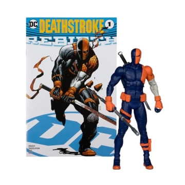 McFarlane DC Direct Deathstroke 7-Inch Figure with Comic - Ultra Articulated Collectible