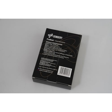 Sondery Digital Metronome for Guitar Piano Drum and All Instruments with Timer, English Vocal Counting and 3 Different Sounds with Earphone Jack and Flashing Light, Loud Volume, Rechargeable