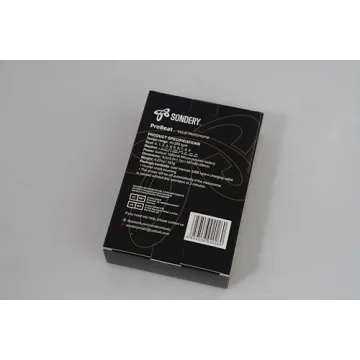 Sondery Digital Metronome for Guitar Piano Drum and All Instruments with Timer, English Vocal Counting and 3 Different Sounds with Earphone Jack and Flashing Light, Loud Volume, Rechargeable