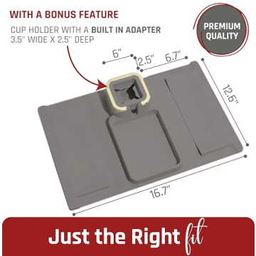 Sofatory Dual Sided Silicone Couch Cup Holder Tray