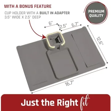 Sofatory Dual Sided Silicone Couch Cup Holder Tray