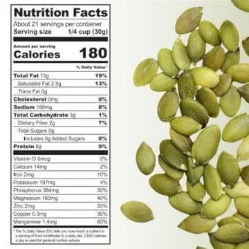 Sea Salted Sprouted Pumpkin Seeds - Vegan, Organic, Keto