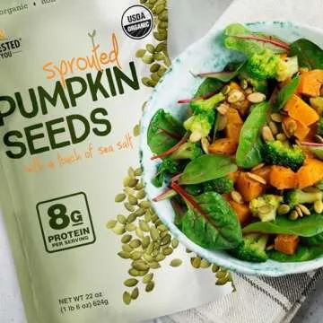 Sea Salted Sprouted Pumpkin Seeds - Vegan, Organic, Keto