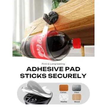 8-Pack Magnetic Cable Clips [1S Snap-On] Desk Cord Organizer, LISEN Office Desk Organizers and Accessories with 4 Extra Strong Adhesive Pads, Cord Holder for Nightstand, Home, Wall, Car, Desktop