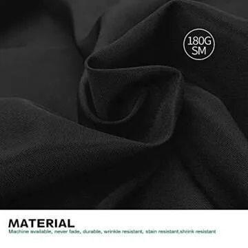 Premium Surmente Black Tablecloths for Elegant Events