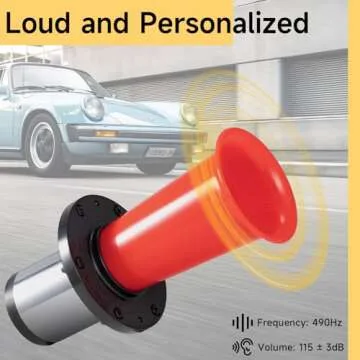 OOGA Air Horn Antique Ahooga Vintage Classic Old Style School 12V 110DB Banhao Auto Car Truck Air Fun Horn Red