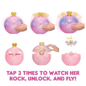 L.O.L. Surprise! Magic Flyers: Sky Starling- Hand Guided Flying Doll, Collectible Doll, Touch Bottle...