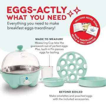 DASH Rapid Egg Cooker for Perfectly Cooked Eggs
