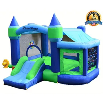 Island Hopper Shady Play Game Room - Fun Inflatable Bounce House