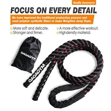 Weighted Jump Rope for Fitness - 3LB Heavy Skipping Rope