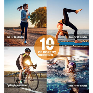 Weighted Jump Rope for Fitness - 3LB Heavy Skipping Rope