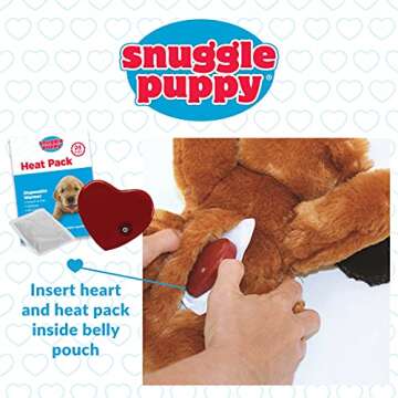 SmartPetLove Heartbeat Replacement for Snuggle Puppy - Mechanical Heart Beat for Stuffed Animals and Anti-Anxiety Toys for Dogs