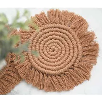 Coasters for Drinks Macrame Coasters for Home Decor