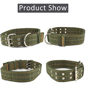 Adjustable Heavy Duty Dog Collar for All Breeds