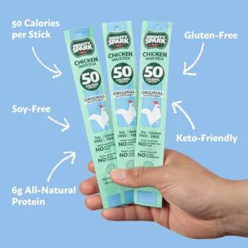 Mighty Spark Chicken Snack Sticks - High Protein & Gluten Free