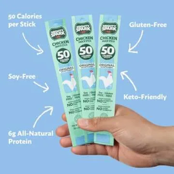 Mighty Spark Chicken Snack Sticks - High Protein & Gluten Free