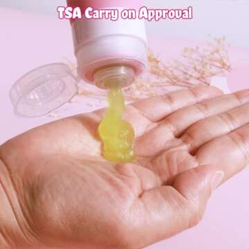 GLAMFIELDS TSA Approved Travel Bottles - Leak Proof Silicone Containers