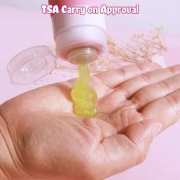 GLAMFIELDS TSA Approved Travel Bottles - Leak Proof Silicone Containers