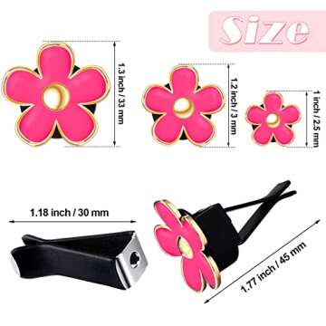 Frienda 6 Pcs Daisy Flower Air Vent Clip Accessories Air Conditioning Outlet Clip Car Air Freshener ...