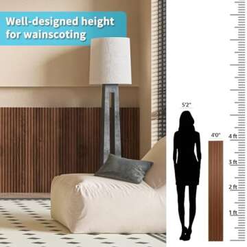 Art3d WPC Wainscoting Panels for Stylish Interior Decor