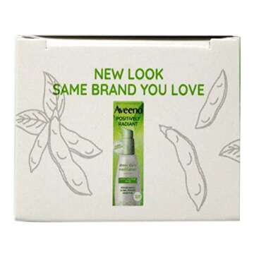 Aveeno Positively Radiant Daily Facial Moisturizer with Total Soy Complex and Broad Spectrum SPF 30 Sunscreen, Oil-Free and Non-Comedogenic, 2.5 fl. oz