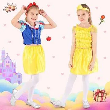 Enchanting BiBiblack Girls Princess Dressup Trunk for Ages 3-6