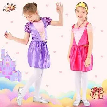 Enchanting BiBiblack Girls Princess Dressup Trunk for Ages 3-6