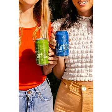 Partake Brewing Craft Non-Alcoholic Beer, IPA & Pale Variety Pack 12 Pack x 12 Fl Oz Cans - Low-Calorie, Low-Carb, Award-Winning, Natural Ingredients - Great Tasting Beer Without the Empty Calories