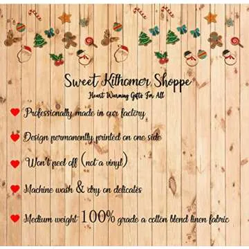 Kithomer Farmhouse Christmas Pillow Covers 18x18 Set of 4 Rustic Winter Holiday Xmas Decor Christmas Decorations Cushion Cases for Couch Tree Candy Canes Cocoa Sleigh Rides (18"x18")