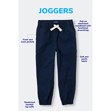 Stylish Boys Stretch Jogger Pants Multipack for School