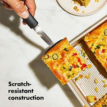 OXO Good Grips Non-Stick Pro Cake Pan Square 9 x 9 Inch, brown