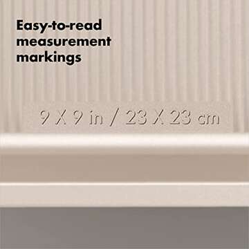 OXO Good Grips Non-Stick Pro Cake Pan Square 9 x 9 Inch, brown