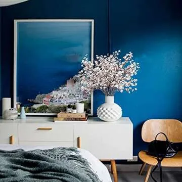 AILANDA Babys Breath Artificial Flowers 6 Bundles White Fake Silk Flowers Faux Gypsophila Bouquets Real Touch Fake Flowers Bulk for Home Decor DIY Wedding Party Table Centerpieces Decor