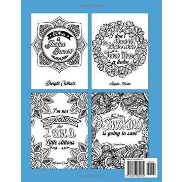 The Office Quotes Coloring Book: Add a New Way To Spend a Relaxing Time With Family And Friends And Improve Your Coloring Skills.