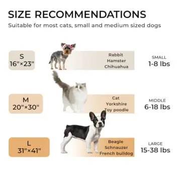 1 Pack 3 Calming Blankets Fluffy Premium Fleece Pet Blanket Soft Sherpa Throw for Dog Puppy Cat Beige Medium (30" x20'')