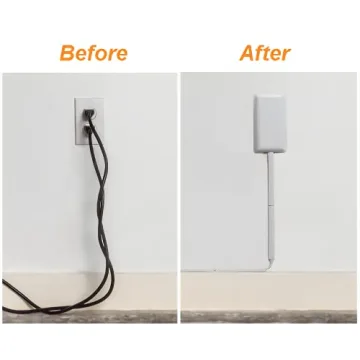 Sleek Socket Ultra-Thin Child Proof Outlet Cover 9-Foot