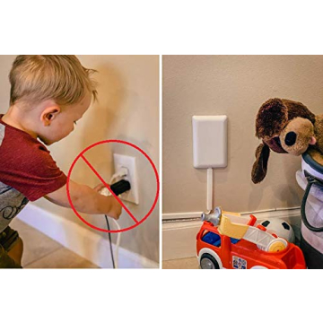 Sleek Socket Ultra-Thin Child Proof Outlet Cover 9-Foot