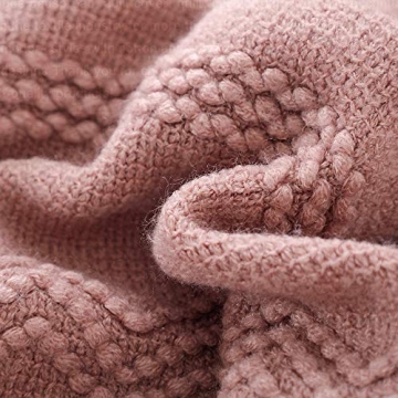 BOURINA Coral Pink Throw Blanket - Stylish & Soft Comfort