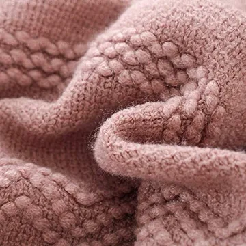 BOURINA Coral Pink Throw Blanket - Stylish & Soft Comfort