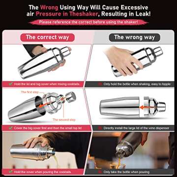 25oz Cocktail Shaker Set - Mix Like a Pro!