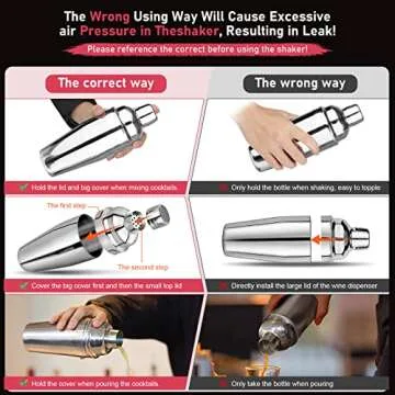 25oz Cocktail Shaker Set - Mix Like a Pro!