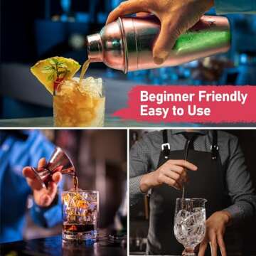 25oz Cocktail Shaker Set - Mix Like a Pro!
