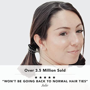 Kitsch Spiral Hair Ties for Women, No Damage, 8 Pcs
