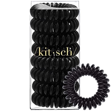 Kitsch Spiral Hair Ties for Women, No Damage, 8 Pcs
