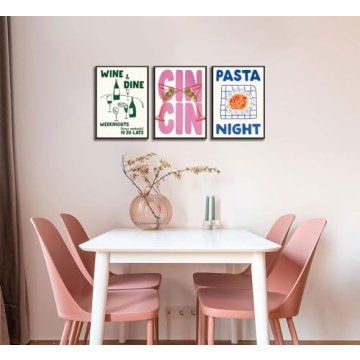 Funky Kitchen Wall Art Cin Cin Cheers Poster Canvas